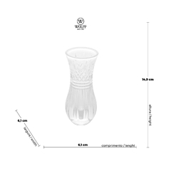 Vaso cristal Lys 6x15cm - Utilidades, Mesa Posta e Decoração | OREN Utilidades