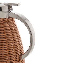 Garrafa termica inox Rattan plastico marrom 1,5L - Utilidades, Mesa Posta e Decoração | OREN Utilidades