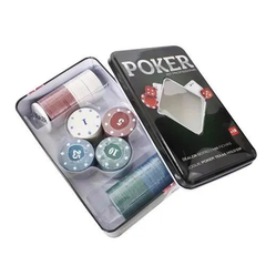 Jogo Poker Lata 100 Fichas Numeradas Dealer Kit Passe Caixa - comprar online