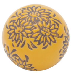 Bola Decorativa 6Cm De Cerâmica Laranja - comprar online