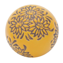 Bola Decorativa 6Cm De Cerâmica Laranja