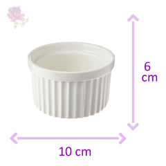 Ramequim em porcelana branco 10cm hauskraft rmqm001 - comprar online