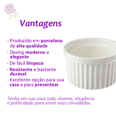 Ramequim em porcelana branco 10cm hauskraft rmqm001 na internet