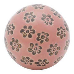 Bola Decorativa 5,5cm De Cerâmica Rosa Small Flower - comprar online