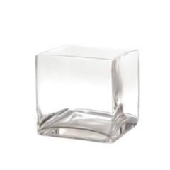 Vaso Basic Clear Short Cube 15 cm Transparente - comprar online