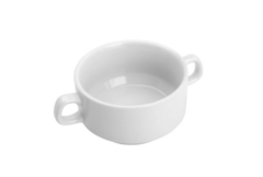 Bowl de porcelana c/alça branco 14X9,5X5cm 250ml - comprar online