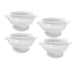 Conjunto 4 Bowls Bon Gourmet Porcelana Para Sopa Turim 400Ml - comprar online
