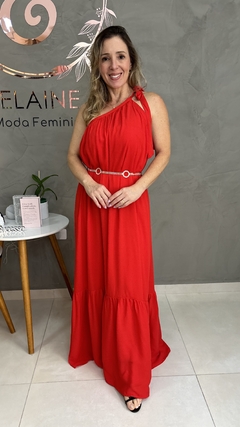 VESTIDO LONGO UM OMBRO - loja online