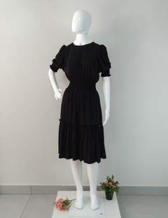 VESTIDO MIDI EM VISCOSE