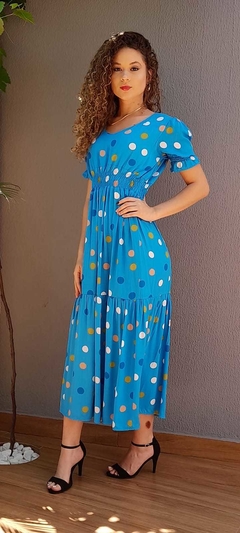 VESTIDO MIDI POÁ - comprar online