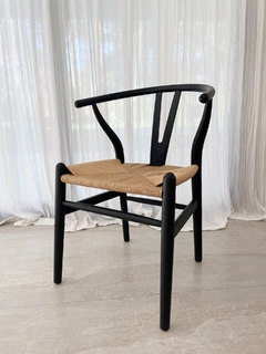 SILLA WISHBONE NEGRA