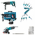 Kit Rotomartillo SDS PLUS + Esmeriladora de regalo Cincel SDS PLUS, Kit de brocas y pinza multitool, Makita