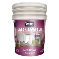 LATEX LAVABLE EXTERIOR-INTERIOR VENIER - Envase Rosa - 25 KG