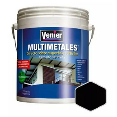 MULTIMETALES VENIER ESMALTE SATINADO NEGRO (al agua) - 1 LTS - comprar online