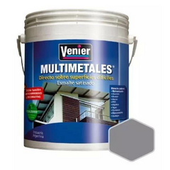 MULTIMETALES VENIER ESMALTE SATINADO GRIS (al agua) - 1 LTS en internet