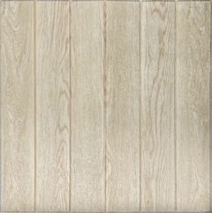 DECOLIFE PLACA AUTOADHESIVA 3D MADERA HAYA 70x77cm - comprar online