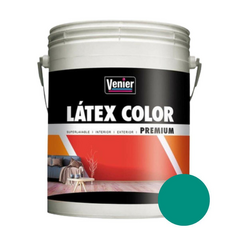 LATEX COLOR SATINADO "PREMIUM VENIER" Turquesa - 4 LTS en internet