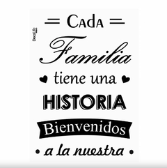 DECOLIFE WALLSTICKERS FAMILIA 50x70cm