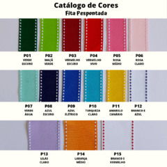 Laço Cruzado Escolar com aplique de lápis e régua