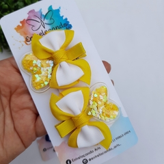 Parzinho Hair Clip - Coração transparente - comprar online