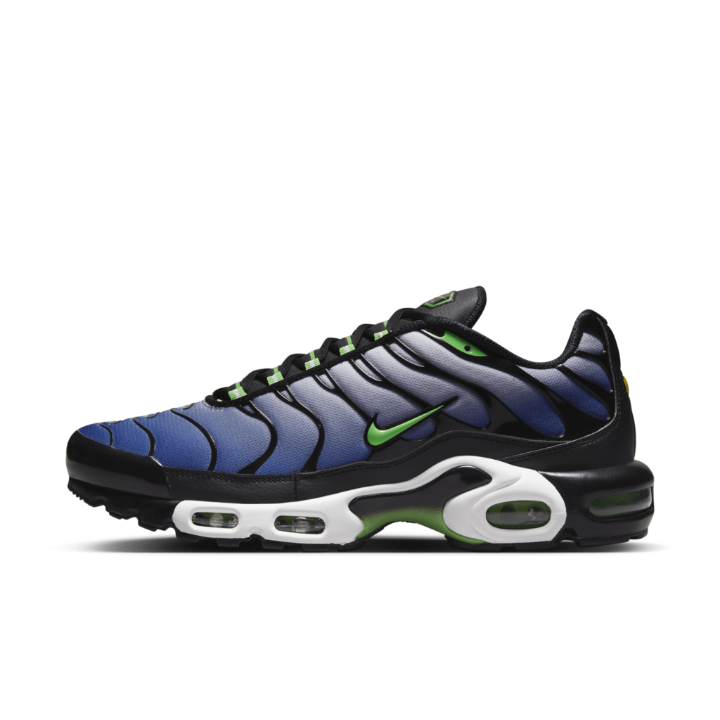 Nike air max plus white deals and green