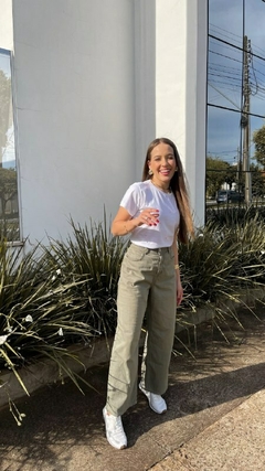 T-Shirt Corações pequenos poá - Neve - Cabide Estrelado