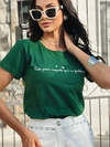 T-shirt Tudo posso naquele que me fortalece (alto relevo) - Verde Floresta