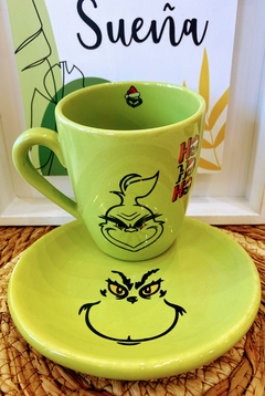 Imagen de TAZA + PLATO GRINCH DE LA NAVIDAD