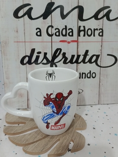 TAZA BLANCA SPIDERMAN