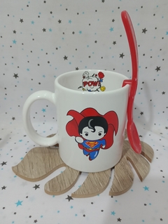 TAZA SUPERMAN MINI (incluye cuchara)