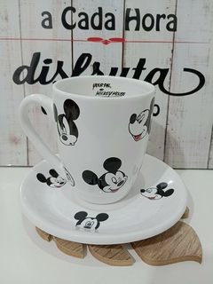 TAZA + PLATO MICKEY VARIOS CALCOS