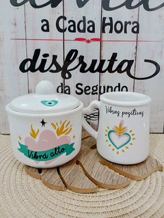 SET AZUCARERA + MATE ASA CORAZON VIBRAS POSITIVAS