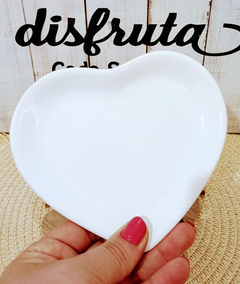 PLATO CORAZON MEDIANO BLANCO