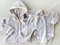Set de Campera bebé recien nacido + Body + Pantalón con puño - comprar online
