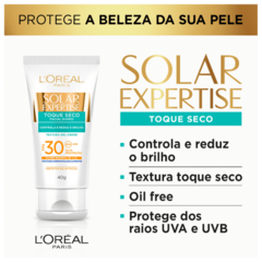 L'Oréal Paris Solar Expertise Toque Seco FPS30 - Protetor Solar Facial 40g - comprar online