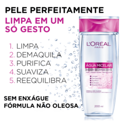 L'Oréal Paris Dermo Expertise Solução de Limpeza 5 em 1 - Água Micelar 200ml - comprar online