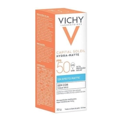 Protetor Solar Hidratante Vichy Hydra-Matte FPS50 - 30g