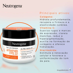 Neutrogena Face Care Intensive Antissinais FPS22 - Creme Anti-Idade 100g - comprar online