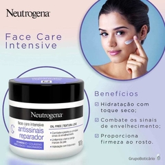 Neutrogena Face Care Intensive Reparador - Creme Anti-Idade Facial 100g - comprar online