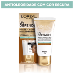 L'Oréal Paris UV Defender Antioleosidade FPS 60 Escura - Protetor Solar Facial 40g