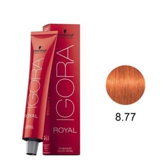 Schwarzkopf Professional Igora Royal 8-77 Louro Claro Cobre Extra - Coloração 60g