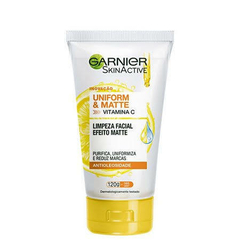 Garnier SkinActive Uniform & Matte Vitamina C - Gel de Limpeza Facial 120g