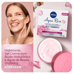 Hidratante Nivea Facial Gel Creme Aqua Rose - 50ml na internet