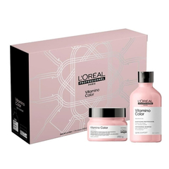 Kit L’oréal Professionnel Serie Expert Vitamino Color Box - Shampoo 300ml + Máscara 250g