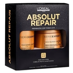 Kit L'Oréal Professionnel Expert Absolut Repair Quinoa+Protein - Shampoo 300ml + Máscara 250g