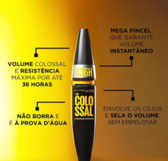 Máscara de Cílios Maybelline Colossal 36h À Prova D’Água - Preto - comprar online