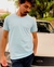 T-Shirt Básica Premium Azul Caribe - loja online