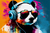 Quadro Panda Street Art - comprar online