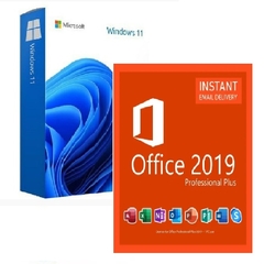 Microsoft Windows 11 Pro + Office 2019 Pro Plus Original Vitalício + NF-e