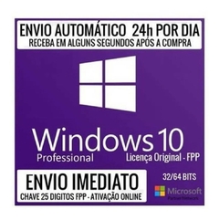 Microsoft Windows 10 Pro - 32 / 64 Bits - ESD + Nota Fiscal